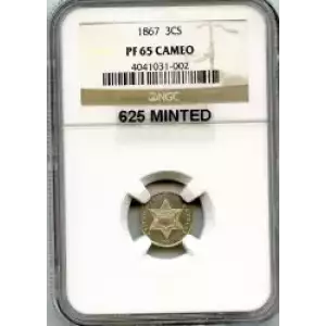 Silver Three Cent Pieces Trimes-1851-1873 (3)