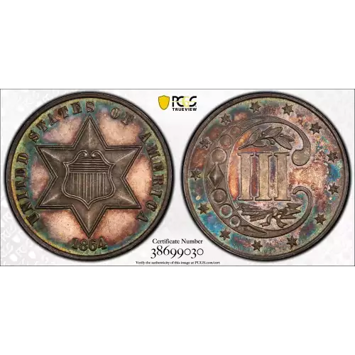 Silver Three Cent Pieces Trimes-1851-1873 (3)