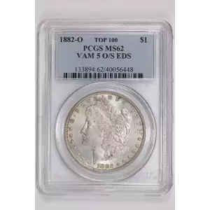 1882-O $1 VAM 5 O/S EDS TOP 100