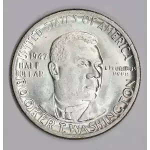 Classic Commemorative Silver--- Booker T. Washington Memorial 1946-1951-Silver- 0.5 Dollar