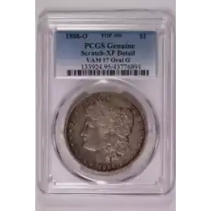 1888-O $1 VAM 17 Oval O