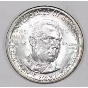 Classic Commemorative Silver--- Booker T. Washington Memorial 1946-1951-Silver- 0.5 Dollar