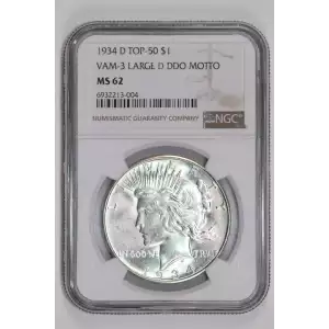 1934 D VAM-3 LARGE D DDO MOTTO