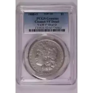 1888-O $1 VAM 17 Oval O