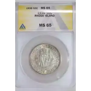 Classic Commemorative Silver--- Providence, Rhode Island, Tercentenary 1936 -Silver- 0.5 Dollar