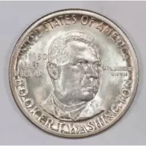 Classic Commemorative Silver--- Booker T. Washington Memorial 1946-1951-Silver- 0.5 Dollar