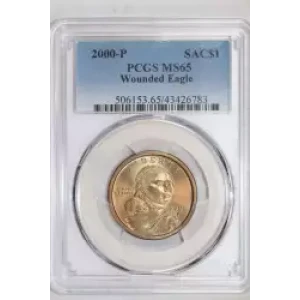 2000-P SAC$1 Wounded Eagle (2)
