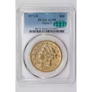1873-S $20 Open 3
