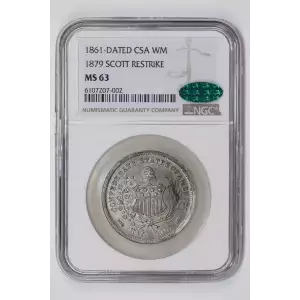 1861-DATED 1879 SCOTT RESTRIKE