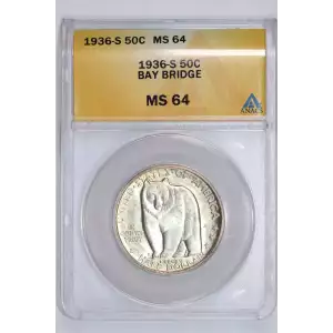 Classic Commemorative Silver--- San Francisco - Oakland Bay Bridge Opening 1936 -Silver- 0.5 Dollar