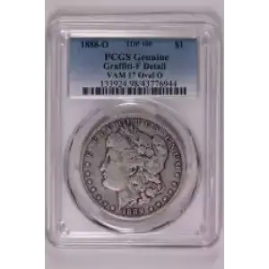 1888-O $1 VAM 17 Oval O