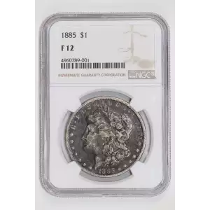 1885 MORGAN DOLLAR NGC F12