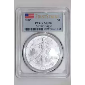 2005 $1 Silver Eagle First Strike