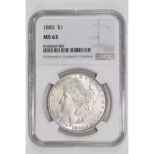 1883 MORGAN DOLLAR NGC MS63