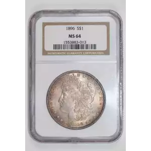 1896 MORGAN DOLLAR NGC MS64