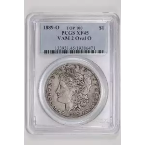 1889-O $1 VAM 2 Oval O TOP 100
