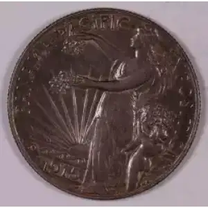 Classic Commemorative Silver--- Panama - Pacific Exposition 1915 -Silver- 0.5 Dollar