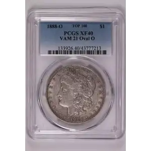 1888-O $1 VAM 21 Oval O