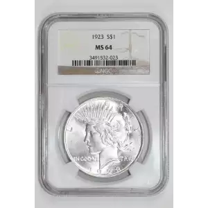 1923 PEACE DOLLAR NGC MS64