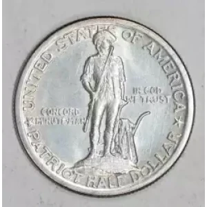 Classic Commemorative Silver--- Lexington - Concord Sesquicentennial 1925 -Silver- 0.5 Dollar