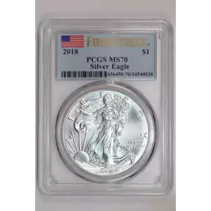 2018 $1 Silver Eagle First Strike