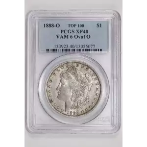 1888-O $1 VAM 6 Oval O TOP 100