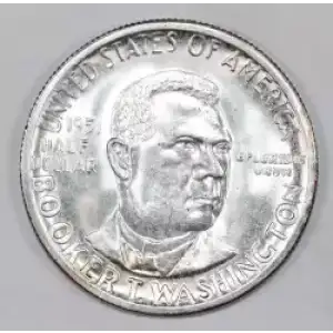 Classic Commemorative Silver--- Booker T. Washington Memorial 1946-1951-Silver- 0.5 Dollar