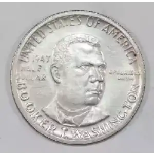 Classic Commemorative Silver--- Booker T. Washington Memorial 1946-1951-Silver- 0.5 Dollar