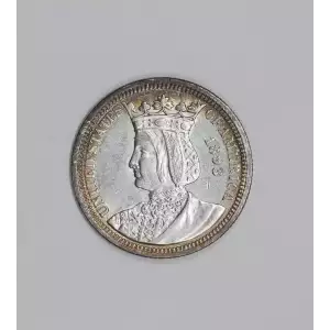 Classic Commemorative Silver--- World's Columbian Exposition, Isabella Quarter 1893-Silver- 0.25 Dollar