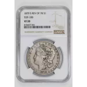 1879-S REVERSE 1878 MORGAN DOLLAR NGC VF20