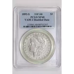 1892-S $1 VAM 2 Doubled Date TOP 100