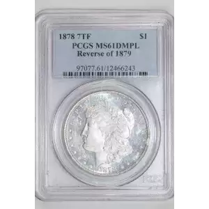 1878 7TF $1 Reverse of 1879, DMPL