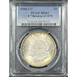 1880-CC $1 8/7 Reverse of 1878 (2)