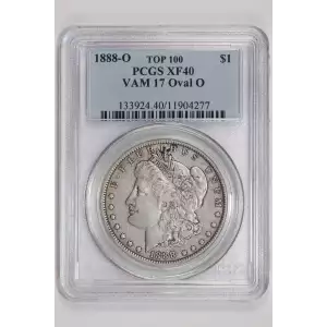 1888-O $1 VAM 17 Oval O TOP 100
