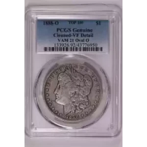 1888-O $1 VAM 21 Oval O