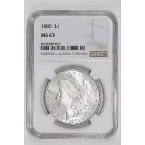 1880 MORGAN DOLLAR NGC MS63