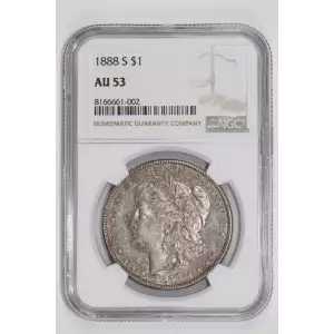 1888-S MORGAN DOLLAR NGC AU53