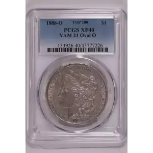 1888-O $1 VAM 21 Oval O