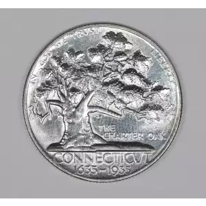 Classic Commemorative Silver--- Connecticut Tercentenary 1935 -Silver- 0.5 Dollar