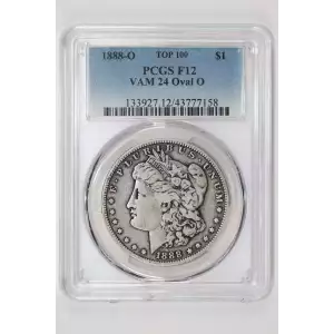 1888-O $1 VAM 24 Oval O TOP 100