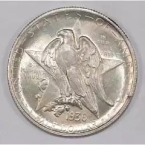 Classic Commemorative Silver--- Texas Independence Centennial 1934-1938-Silver- 0.5 Dollar