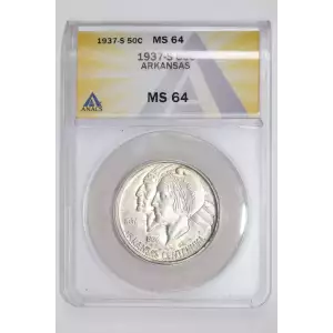 Classic Commemorative Silver--- Arkansas Centennial 1935-1939-Silver- 0.5 Dollar