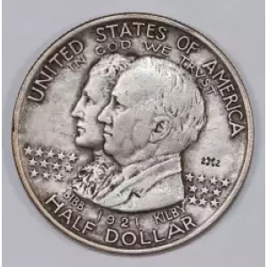 Classic Commemorative Silver--- Alabama Centennial 1921 -Silver- 0.5 Dollar