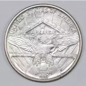 Classic Commemorative Silver--- Arkansas Centennial 1935-1939-Silver- 0.5 Dollar