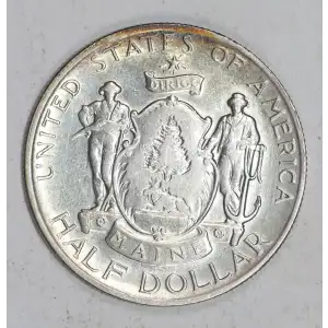 Classic Commemorative Silver--- Maine Centennial 1920-Silver- 0.5 Dollar