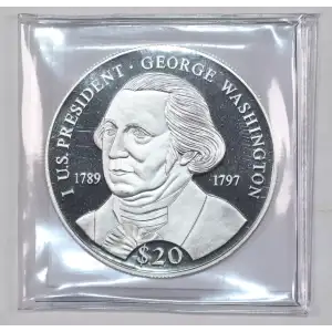 LIBERIA Silver 20 DOLLARS