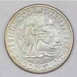 Classic Commemorative Silver--- Providence, Rhode Island, Tercentenary 1936 -Silver- 0.5 Dollar