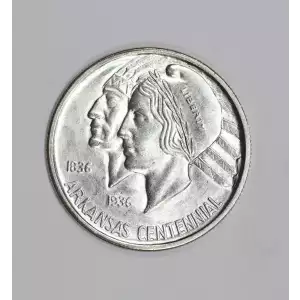 Classic Commemorative Silver--- Arkansas Centennial 1935-1939-Silver- 0.5 Dollar