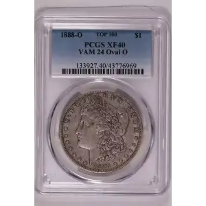 1888-O $1 VAM 24 Oval O