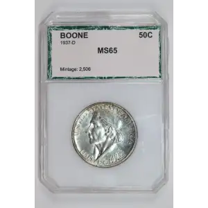 Classic Commemorative Silver--- Daniel Boone Bicentennial 1934-1938-Silver- 0.5 Dollar (2)